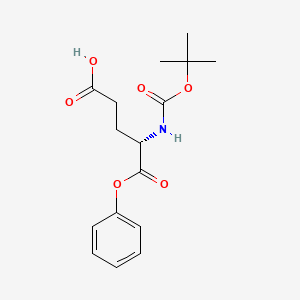 N-t-Butyloxycarbonyl-glutamic acid alpha phenyl ester
