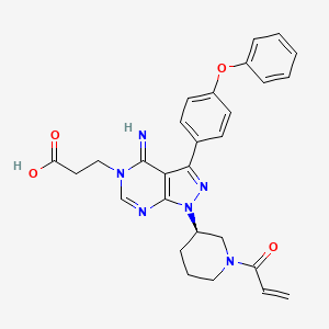 N1-(2-Carboxyethyl) Ibrutinib