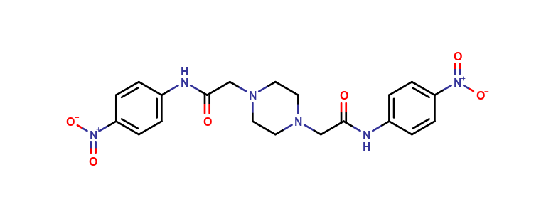 N1,N4-Bis(4-nitrophenyl)-1,4-piperazinediacetamide