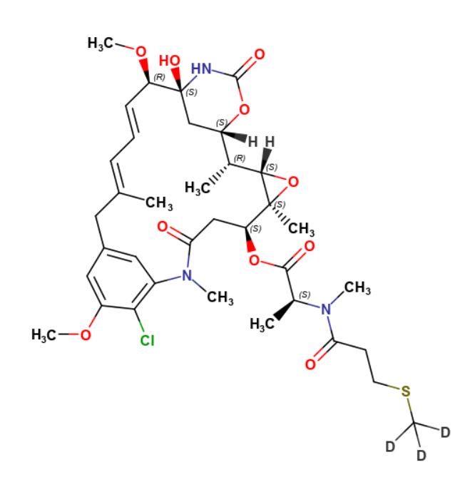 N2'-Deacetyl-N2'-[3-(methylthio)-1-oxopropyl]-maytansine-d3
