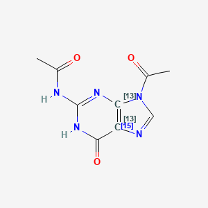 N2,9-Diacetylguanine-13C2,15N