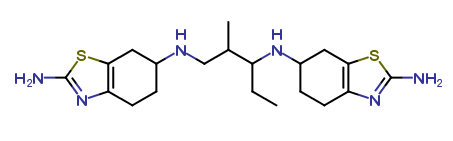 N6,N6-[2-methylpentane-1,3-diyl] bis(4,5,6,7-tetrahydrobenzothiazole-2,6 diamine)