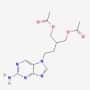 N9-Des(4-acetoxy-3-(acetoxymethyl)but-1-yl) N7-[4-acetoxy-3-(acetoxymethyl)but-1-yl] Famciclovir