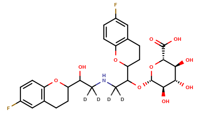 Nebivolol-d4-O-D-Glucuronide (Mixture of  Diastereomers)
