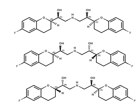 Nebivolol isomers (RSRS+RSSR+SRRS)