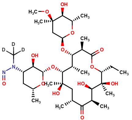 Nitroso-N-De methyl Erythromycin-D3