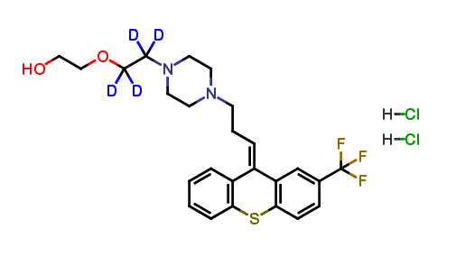 O-(2-Hydroxyethyl) Flupentixol-d4 Dihydrochloride