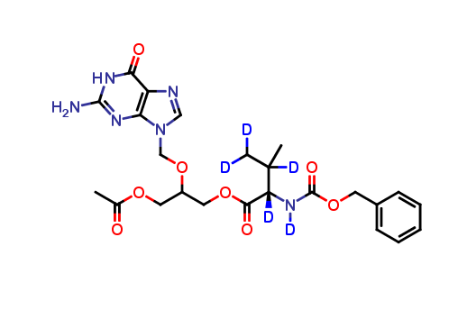 O-Acetyl N-Benzyloxycarbonyl Valganciclovir-d5