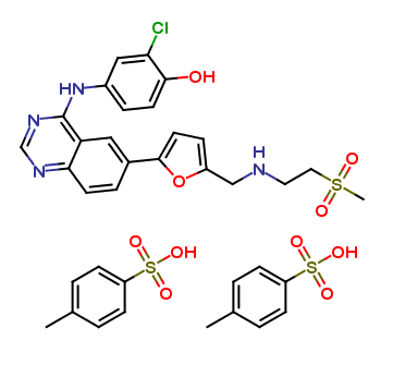 O-De(3-fluorobenzyl) Lapatinib Ditosylate Salt