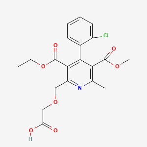 O-Des[2-aminoethyl]-O-carboxymethyl-dehydroamlodipine