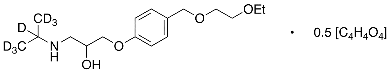 O-Desisopropyl-O-ethyl Bisoprolol-d7 Hemifumarate