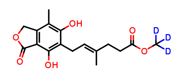 O-Desmethyl Mycophenolic Acid Methyl Ester-d3