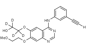 O-Desmethylerlotinib-d4