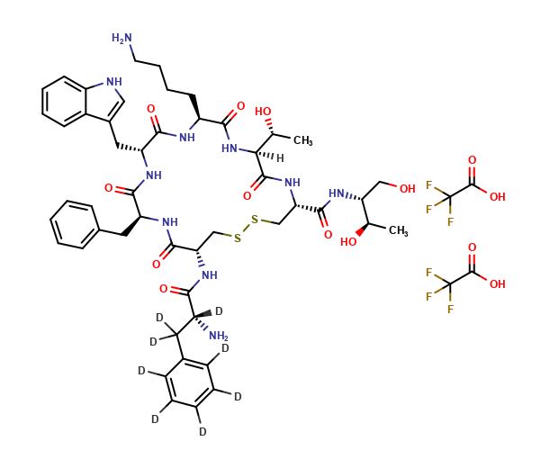 Octreotide-phenylalanine-d8 di-Trifluoroacetic Acid Salt