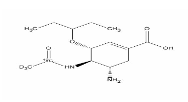 Oseltamivir Acid 13C D3