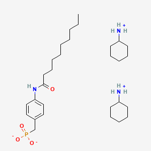 P-[[4-[(1-Oxodecyl)amino]phenyl]methyl]phosphonic Acid Cyclohexylamine Salt