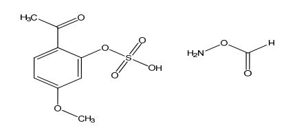 Paeonol 2-O Sulphate O-formyl hydroxyl ammonium salt