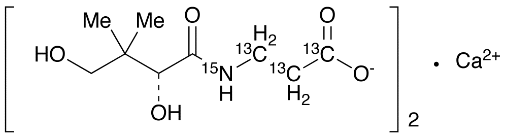 Pantothenic Acid 13C315N Hemicalcium Salt