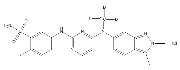 Pazopanib 13C D3 Hydrochloride