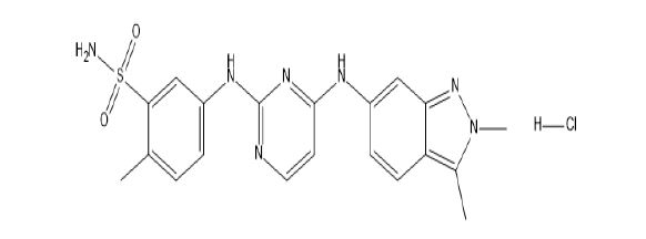 Pazopanib metabolite M27 Hydrochloride