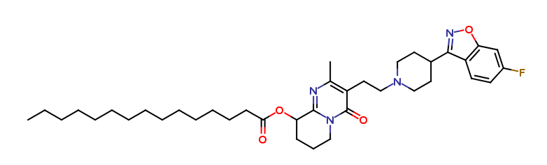 Pentadecanoic Acid 3-[2-[4-(6-Fluoro-1,2-benzisoxazol-3-yl)-1-piperidinyl]ethyl]-6,7,8,9-tetrahydro-
