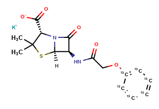 Phenoxymethylpenicillin-13C6 potassium salt