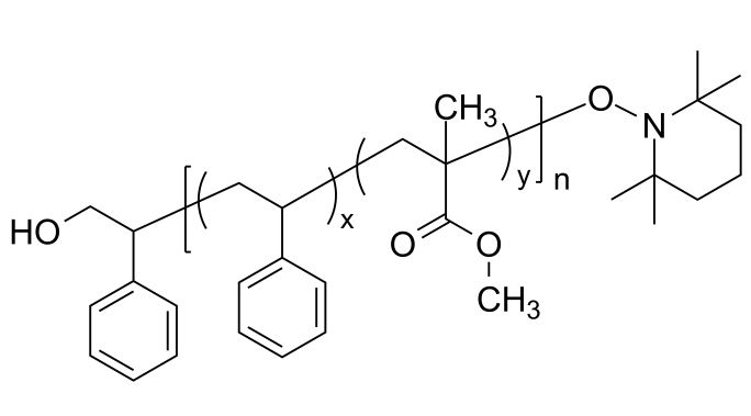 Poly(styrene–co–methyl methacrylate), (a-hydroxy, w-TEMPO)-terminated