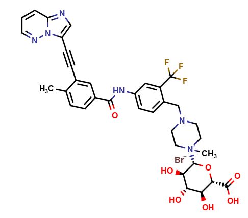 Ponatinib N-beta-D-Glucuronide bromide