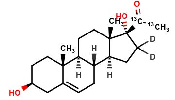 Pregnenolone-[20,21-13C2, 16,16-d2] (Solution)