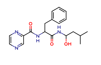 Pyrazine-2-carboxylic acid [1-(1-hydroxy-3-methyl-butyl carbamoyl)-2-phenyl-ethyl]-amide