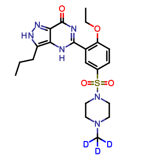 Pyrazole N-Demethyl Sildenafil-d3