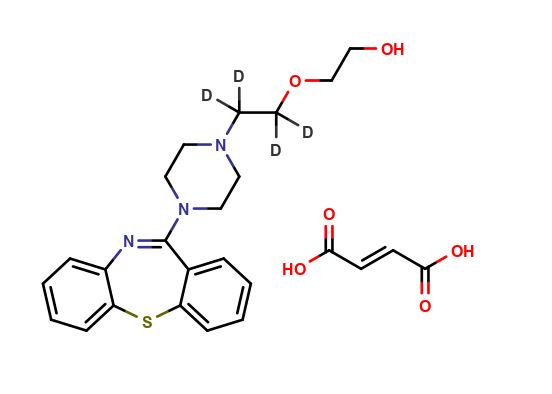 Quetiapine D4 (Ethoxy-d4) Hemifumarate