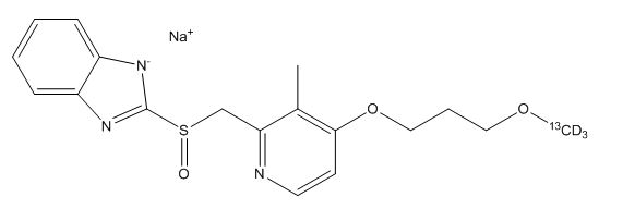 Rabeprazole 13C D3 Sodium salt