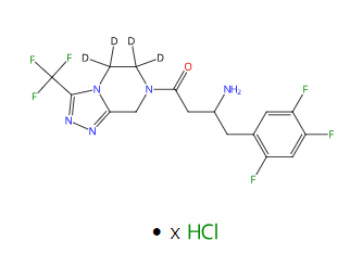Rac-Sitagliptin-d4 xHCl