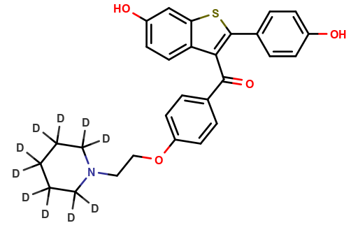 Raloxifene-d10 (piperidine-d10)
