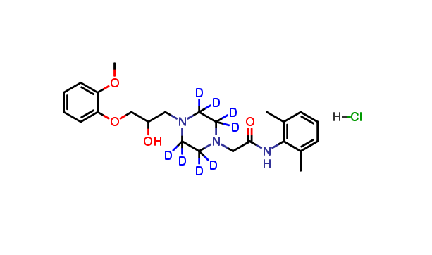 Ranolazine D8 Hydrochloride
