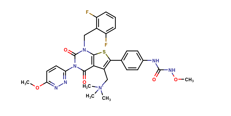 Show details of Relugolix N-Methylammonium impurity