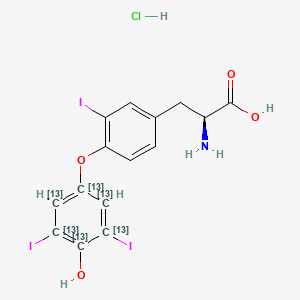 Reverse Triiodothyronine-[diiodophenyl-ring-13C6] hydrochloride (Solution)