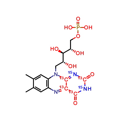 Riboflavin-13C4-15N 5-phosphate