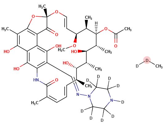 Rifampicin-d11 (4-methyl-d3-1-piperazinyl-d8)