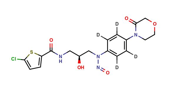 Rivaroxaban nitrosamine impurity II D4