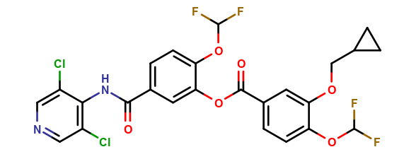 Roflumilast difluoromethoxybenzoate