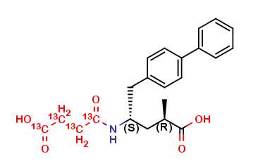 Sacubitril metabolite LBQ657 13C4