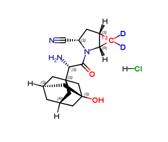 Saxagliptin 13C D2 HCl