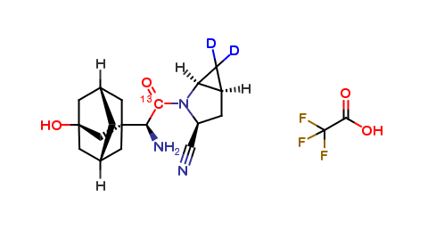 Saxagliptin-13C,d2 TFA Salt