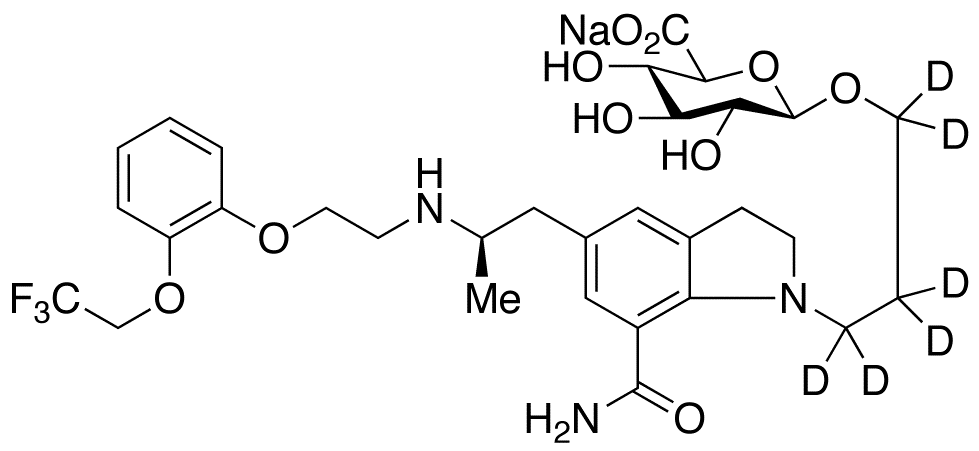 Silodosin-d6 β-D-Glucuronide Sodium Salt