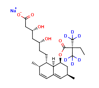 Simvastatin hydroxyl acid D6 Sodium salt