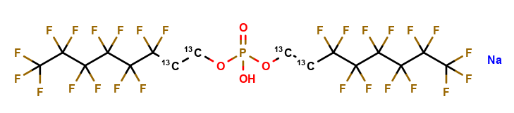 Show details of Sodium bis(1H,1H,2H,2H-[1,2-13C2]Perfluorooctyl)phosphate