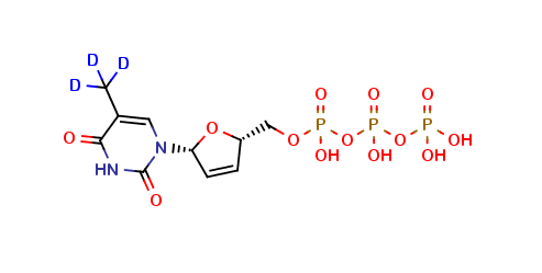 Stavudine-O-triphosphate D3