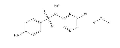 Sulfachloropyrazine sodium monohydrate